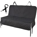 Couverture de protection pour voiture 143 x 128 cm Tapis de protection imperméable pour sièges arrière avec ouvertures pour ceintures 2