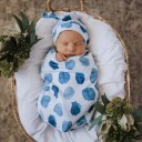 Couverture pour bébé avec bonnet E477 2