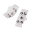 Couvre-chaussures antidérapants 5 pointes hiver crampons universels taille poignées en caoutchouc pour une marche sécurisée à l'extérieur 2