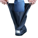 Couvre-chaussures de moto imperméables hauts réfléchissants semelle antidérapante réutilisables protection des chaussures 2