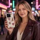 Cover til iPhone 17 Air med leopard- og hjerte-motiv PC og TPU Mat overflade med skridsikkerhed Stød- og ridsefast 19