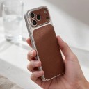 Cover til iPhone 18 Pro Max Læderstruktur Mat overflade Stødresistent Skridsikker Fingeraftryksbeskyttelse 10