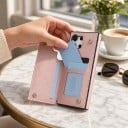 Cover til Samsung Galaxy S24 FE Kortlommer i bagklappen Quiltet mønster Materiale PU læder Mobilcover med pung 2