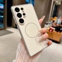 Cover til Samsung Galaxy S24 Ultra med støtte til magnetisk opladning med beskyttelse af kameraet af polycarbonat og TPU Magnetisk mobilcover 12