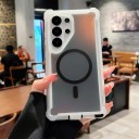 Cover til Samsung Galaxy S24 Ultra S med skiftende farve Understøttelse af magnetisk opladning Materiale PC og TPU Forstærkede hjørner 6