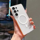 Cover til Samsung Galaxy S25 3D Striber Understøttelse af magnetisk opladning Matet etui Beskyttelse af kamera og knapper 2