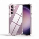 Cover til Samsung Galaxy S25 Forstærkede hjørner og udskæring til kamera Materiale TPU termoplastisk polyurethan Gennemsigtig Beskyttende mobilcover 1
