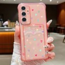 Cover til Samsung Galaxy S26+ med kortholder Fine mønstre Forstærkede hjørner Fleksibelt TPU cover Etui med lomme til mobil 6