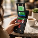 Cover til Samsung Galaxy S26 med udklappelig kortholder i kunstlæder 4