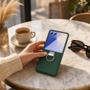 Cover til Samsung Galaxy Z Flip 7 Stødabsorberende cover med finger ring Plastisk etui til foldetelefon Beskyttelse og komfortabelt 7