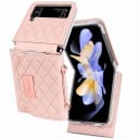 Cover til Samsung Galaxy Z Flip 7 Taske med skulderrem Tegnebog Plast og kunstlæder Quiltet mønster Crossbody cover 8