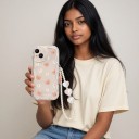 Cover til telefon Samsung Galaxy S24+ med motiv og kæde Silikone etui til mobil Beskyttende cover til Samsung S24 Plus Til hverdag 24