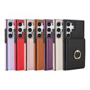 Cover voor Samsung Galaxy S25 Ultra met portemonnee en ronde vingerhouder Kunstleer Kaart- en bankbiljetvak Standfunctie 29