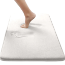 Covoare absorbante antiderapante pentru baie 40 x 60 cm cu suprafață din fleece, grosime 1,2 cm, material moale pentru baie și înainte de cadă 6