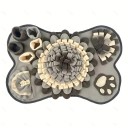 Covora olfactivă pentru câini și pisici 64 x 43 cm Covora din nailon pentru hrană pentru hrănire lentă și antrenament interactiv 2