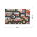 Covoraș de joacă pentru copii 83x57 cm Covor moale cu motiv de hartă a orașului Drumuri Parcări Semne de circulație Covoraș de cățărat Grosime 0,5–1 2