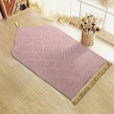 Covoraș de rugăciune 66 x 116 cm Grosime 1,2 cm Covoraș de rugăciune islamic confortabil Model matlasat Suprafață moale Covoraș de călătorie 3
