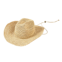 Cowboy-Stroh-Hut mit Schnur 58-60 cm Rafia Sommer Western Hut Atmungsaktives Naturmaterial Unisex Zubehör 2
