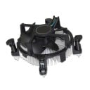 CPU-køler med aluminiumsafkøler og 3,5" ventilator 4pin PWM til Intel Core i3 i5 i7 Socket 1150 1155 1156 Stationære computere 1