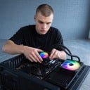 CPU Waterkoeling Teucer AIO Vloeibare Koeler RGB Verlichting Radiator 120 mm Ventilator PWM Koper Basis Voor Intel LGA1700 en LGA1200 4
