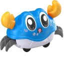 Crab colorat cu mișcare alternativă 12,3 x 6,2 x 6,5 cm Jucărie pentru copii Fără baterii Dezvoltare motorie 7