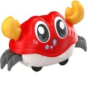Crab colorat cu mișcare alternativă 12,3 x 6,2 x 6,5 cm Jucărie pentru copii Fără baterii Dezvoltare motorie 6
