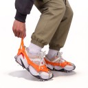 Cramponi de iarnă cu lanțuri pentru încălțăminte 19 vârfuri Mărimea L EU 40–45 Mânecuță elastică din TPE cu lanțuri de oțel Portocalie 1 pereche 4