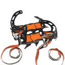 Crampons antideslizantes para calçado 12 dentes 4 cm pontas Aço manganésico TPU Tamanho universal 36–46 Estojo de armazenamento Gelo e neve Caminhadas 2