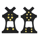 Crampons antideslizantes para escalada M 35-39 em TPE altamente elástico com pontas de aço Segurança na neve e no gelo Equipamento de turismo 1