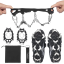 Crampons de aço inoxidável 32 dentes XL 44–47 Crampons profissionais antideslizantes para turismo escalada subidas de inverno 23x17,5x6cm 3