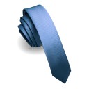 Cravată din mătase solidă 150 x 4 cm Cravată elegantă pentru bărbați din mătase de înaltă calitate Design îngust Accesoriu elegant 13