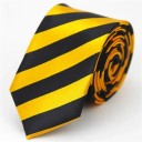 Cravată subțire colorată în dungi 145 x 5 cm Cravată unisex elegantă Cravată îngustă elegantă Accesoriu modern pentru bărbați și femei pentru evenimente sociale și de serviciu 5