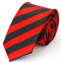 Cravată subțire colorată în dungi 145 x 5 cm Cravată unisex elegantă Cravată îngustă elegantă Accesoriu modern pentru bărbați și femei pentru evenimente sociale și de serviciu 2