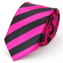 Cravată subțire colorată în dungi 145 x 5 cm Cravată unisex elegantă Cravată îngustă elegantă Accesoriu modern pentru bărbați și femei pentru evenimente sociale și de serviciu 4