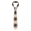 Cravate avec motif des Illuminati 145 x 8 cm Cravate pour homme stylée avec un motif mystérieux Œil des Illuminati Accessoire élégant pour des soirées, des costumes et des événements spéciaux 1