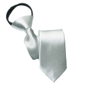 Cravate étroite unie pour homme 48 x 5 cm Cravate pré-nouée avec élastique Cravate élégante pour adultes Accessoire formel pour chemise et costume 6