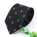 Cravate pour homme avec crâne T1217 1