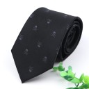 Cravate pour homme avec crâne T1217 4