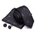 Cravate pour homme, pochette et boutons de manchette 6