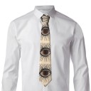 Cravatta con motivo Illuminati 145 x 8 cm Cravatta da uomo elegante con motivo misterioso Occhio degli Illuminati Accessorio elegante per feste 2