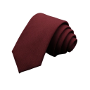 Cravatta da uomo in cotone trapuntata 145 x 6 cm Cravatta elegante e stretta Cravatta con motivo moderno Accessorio stiloso per uomini in occasioni lavorative e sociali 4