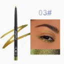 Crayon eyeliner waterproof à séchage rapide et longue tenue avec paillettes 0,25 g et 2,5 x 1,2 x 13,2 cm avec cinq effets de couleur dans un crayon 11