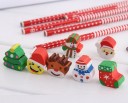 Crayons de Noël avec gomme 5 pcs 2