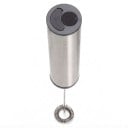 CREATEPRO Tejhabosító Újratölthető Rozsdamentes Acél 2 Sebesség Leválasztható 304 Acél Spirál USB Töltés Ezüst Latte és Cappuccino Készítéséhez 3