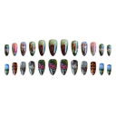 Creatieve nagelversiering Amandelvorm 25,6–18,3 mm 12 maten 24 glanzende nepnagels Schattige patronen Lijm en tape 3