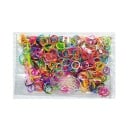 Creatieve set voor het maken van sieraden 600 stuks Transparante verpakking Kleurrijke elastiekjes Rubber Plastic accessoires voor armbanden kettingen 1