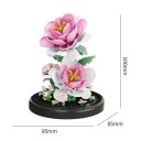 Creative Micro Building Set Flower Camellia 85 x 85 x 100 mm 156 pcs Potted Plant Indoor Model Decoration and Gift for Children and Adults 2
