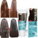 Crema al cheratina per lisciare i capelli Trattamento levigante contro le doppie punte e l'effetto crespo Lisciatura professionale Capelli lisci, morbidi e lucenti 2