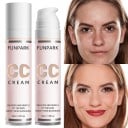 Crema CC hidratantă rezistentă la apă 30 ml cu efect de acoperire pentru ten uscat și mixt, de lungă durată și ușor de aplicat cu reglarea excesului 1