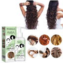 Crema de peinado para cabello rizado 50 ml Keratina Elastina Realce de rizos Brillo e hidratación Anti-frizz Fijación del cabello 3